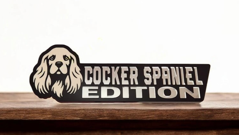 Cocker Spaniel Auto Badge Autoembleem