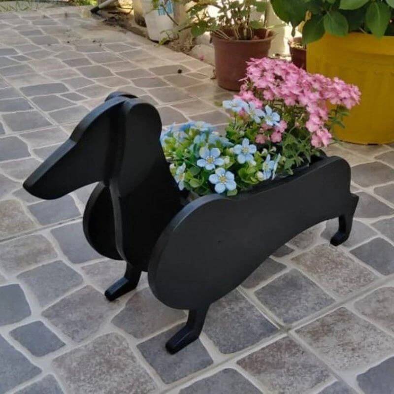 Daschund Planter