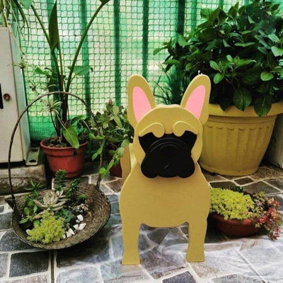 Franse Bulldog (Geel) Planter