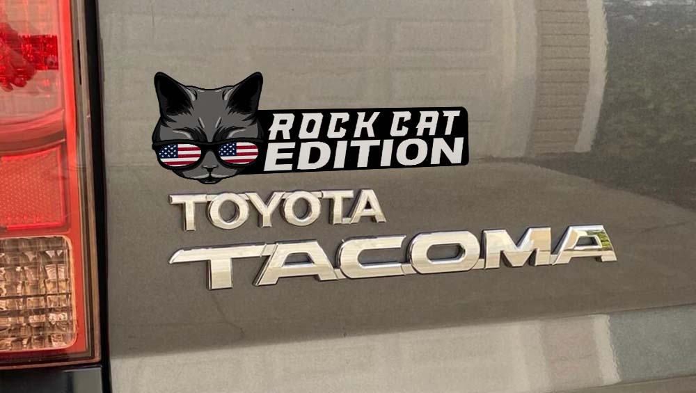 America Vlag Rock Cat Auto Badge Autoembleem