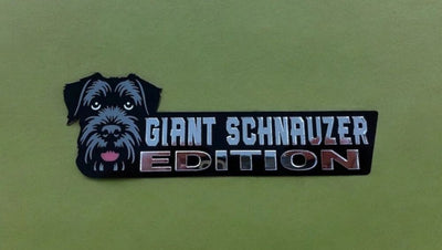 Giant Schnauzer Auto Badge Autoembleem