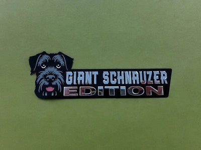 Giant Schnauzer Auto Badge Autoembleem