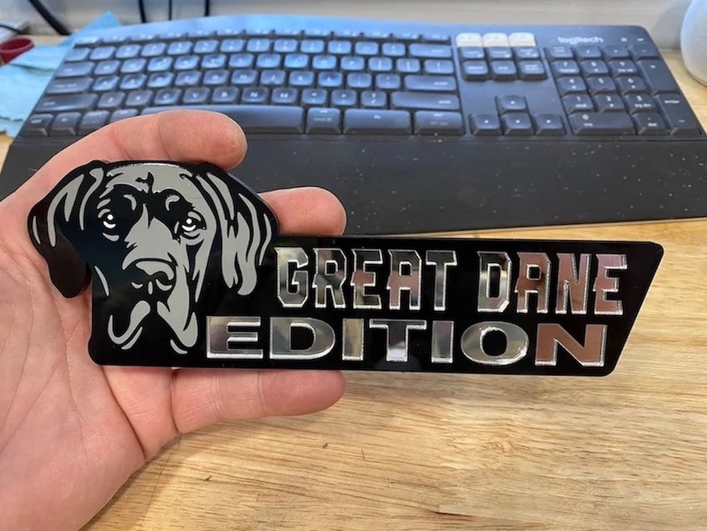 Great Dane Auto Badge Autoembleem