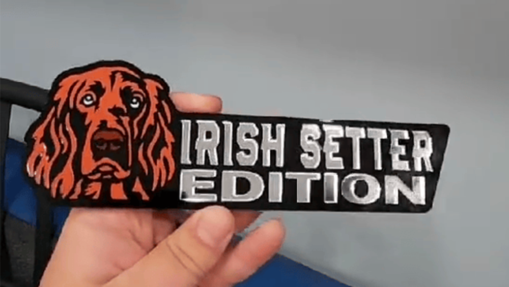 Irish Setter Auto Badge Autoembleem