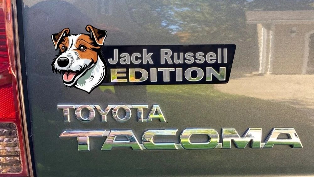 Jack Russell Auto Badge Autoembleem