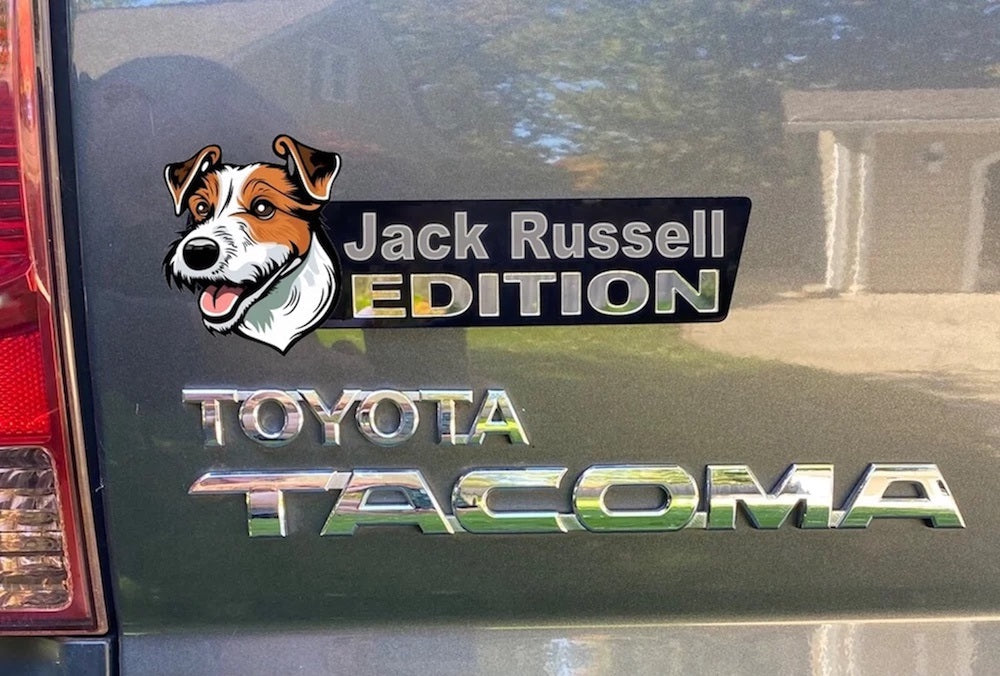 Jack Russell Auto Badge Autoembleem