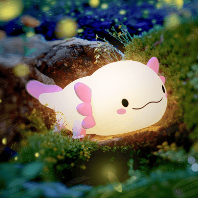 Axolotl Night Light LED Squishy Tap Lamp Best Gift for Baby and Girl