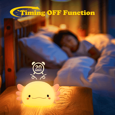 Axolotl Night Light LED Squishy Tap Lamp Best Gift for Baby and Girl