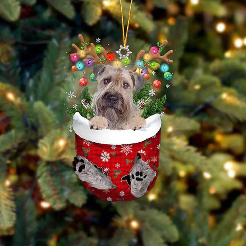 Wheaten Terrier In Sneeuw Zak Ornament