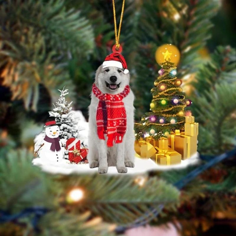 Great Pyrenees Sneeuwpop Kerst Ornament