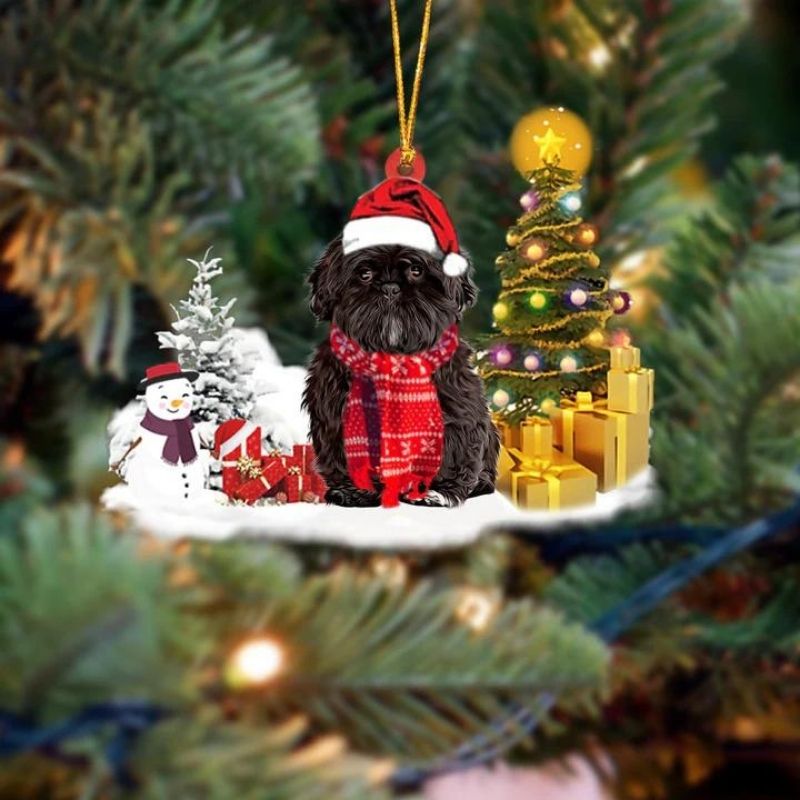 Shih Tzu Sneeuwpop Kerst Ornament