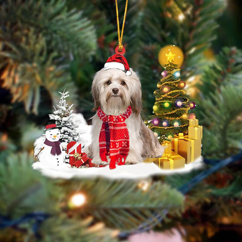 Havanese Sneeuwpop Kerst Ornament