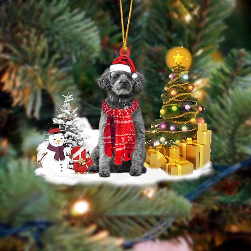 Schnoodle Sneeuwpop Kerst Ornament