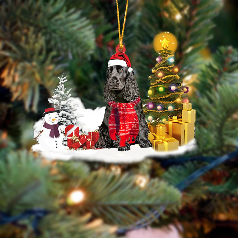 Cocker Spaniel Sneeuwpop Kerst Ornament