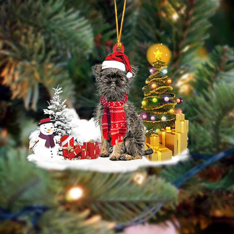 Affenpinschers Dog Sneeuwpop Kerst Ornament