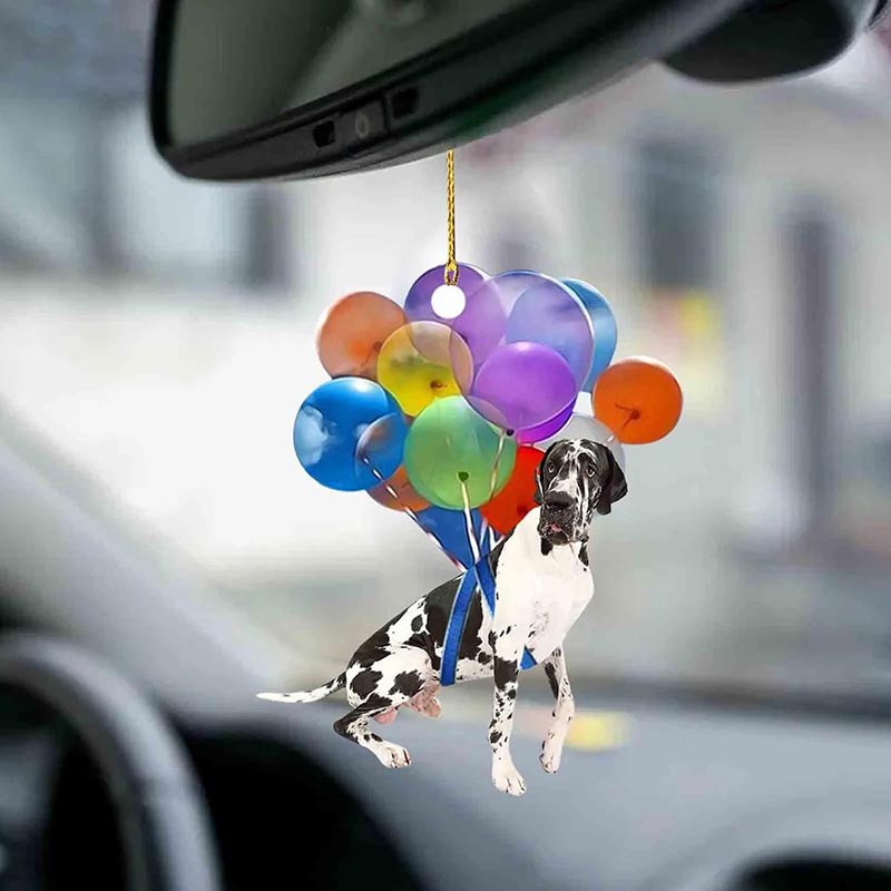 Great Dane Vliegen met Bubbels Autohanger