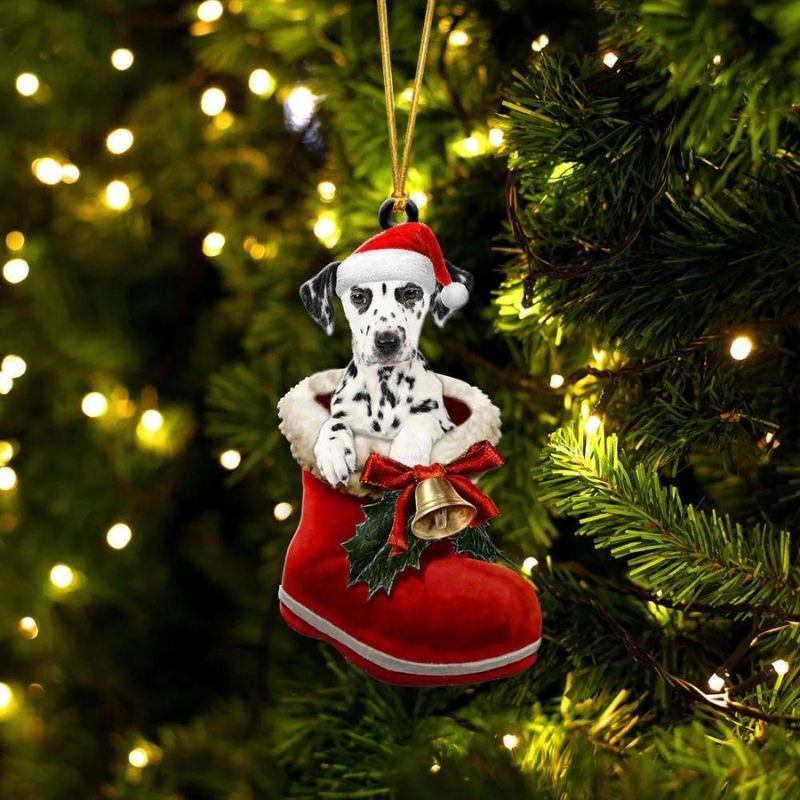 Dalmatian in Kerstschoen Ornament