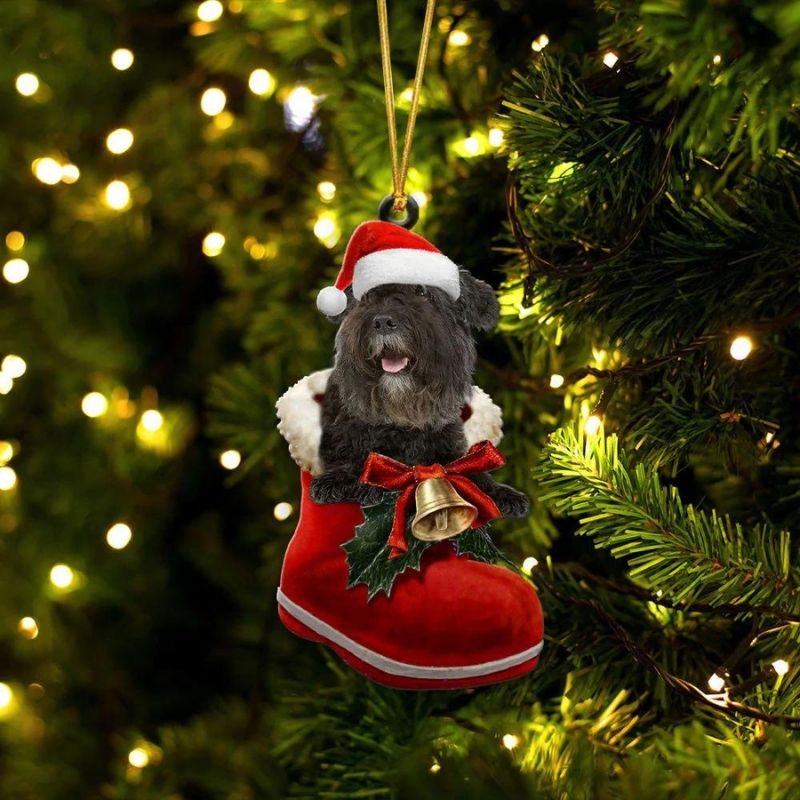 Bouvier in Kerstschoen Ornament