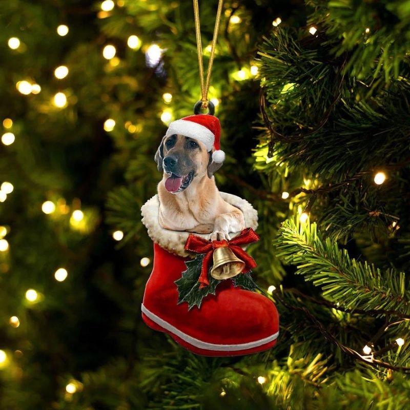 Anatolian Shepherd in Kerstschoen Ornament