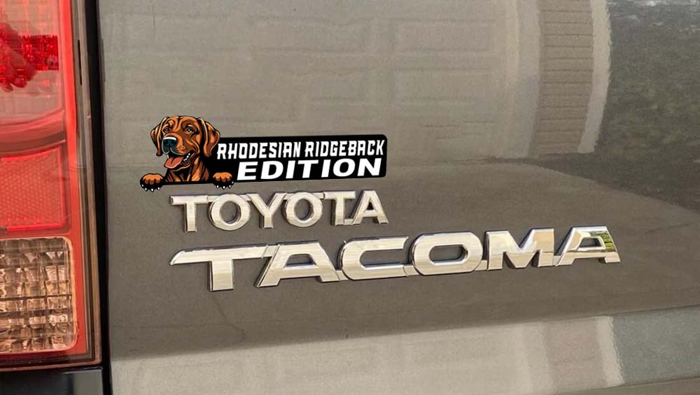 Rhodesian Ridgeback Auto Badge Autoembleem