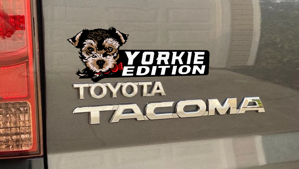 Yorkie Auto Badge Autoembleem