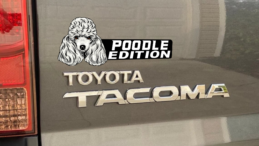 Poodle Auto Badge Autoembleem