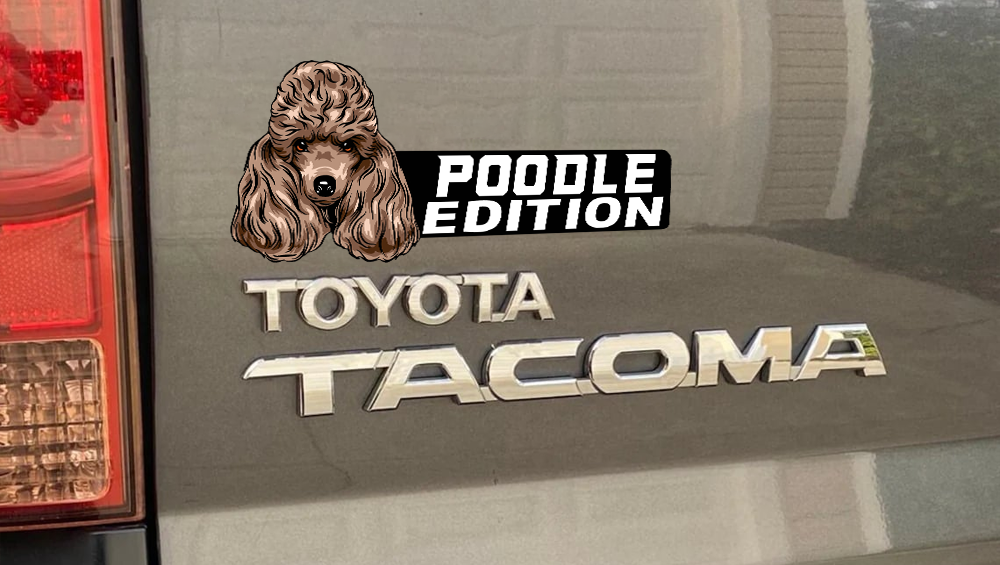 Poodle Auto Badge Autoembleem