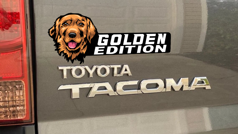 Golden Retriever Auto Badge Autoembleem