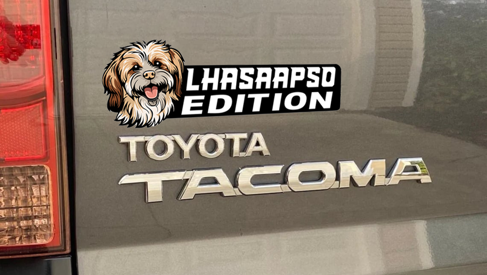 Lhasa apso Auto Badge Autoembleem