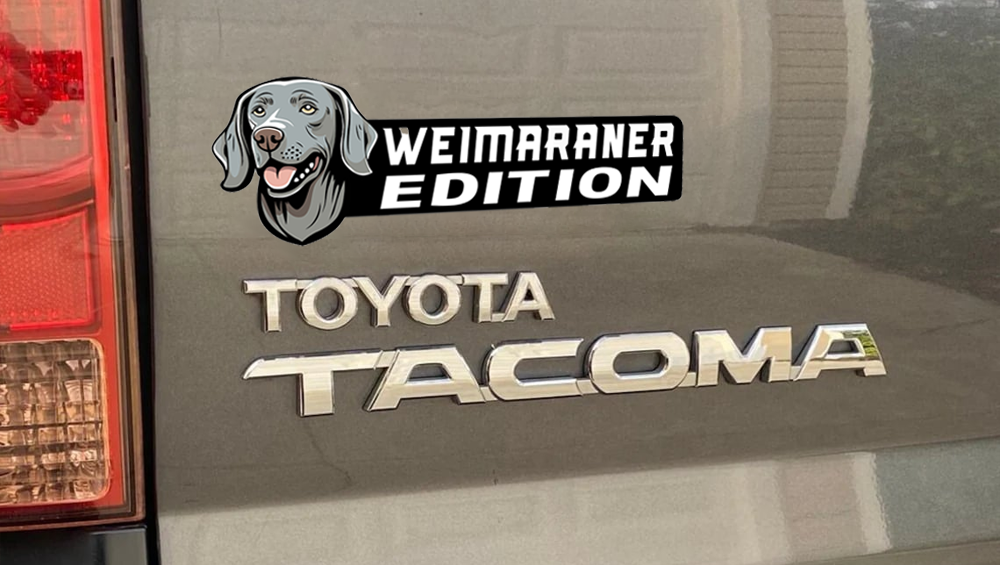 Weimaraner Auto Badge Autoembleem