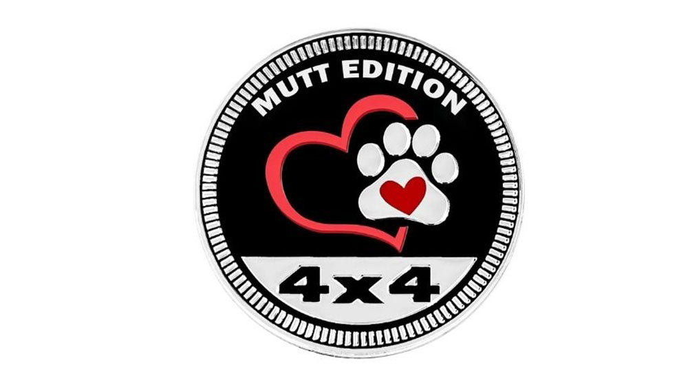 Mutt Edition Auto Badge Autoembleem