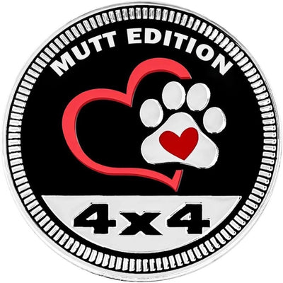 Mutt Edition Auto Badge Autoembleem