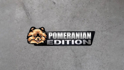 Pomeranian Auto Badge Autoembleem