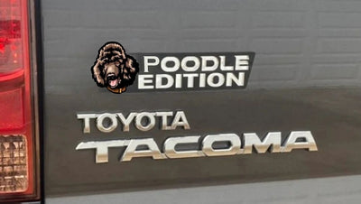 Poodle Auto Badge Autoembleem