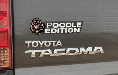 Poodle Auto Badge Autoembleem