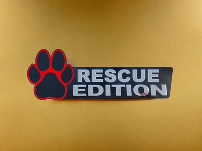 Rescue Paw Auto Badge Autoembleem