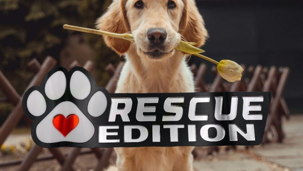 Rescue Love Auto Badge Autoembleem