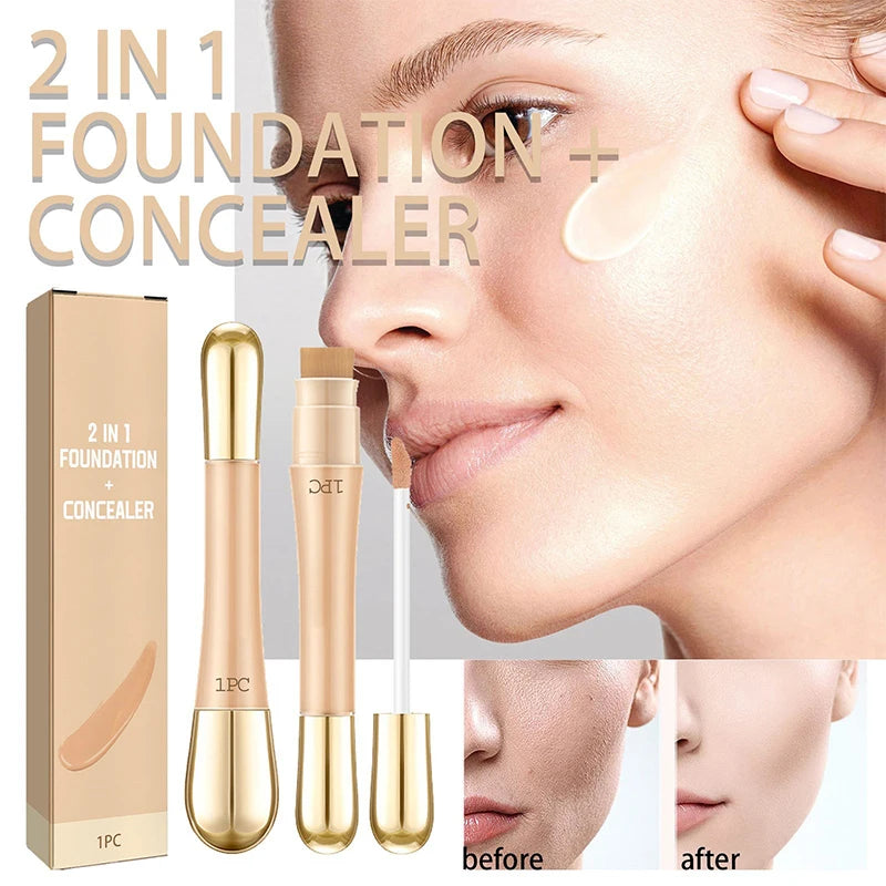 🔥2 in 1 - Foundation + Anti-Rimpel Concealer | 1+2 GRATIS