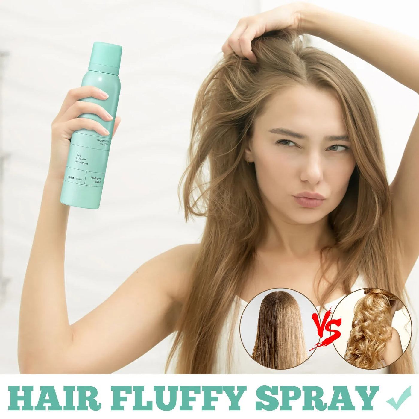 Verfrissende spray voor snel volume haar | 1+1 GRATIS!