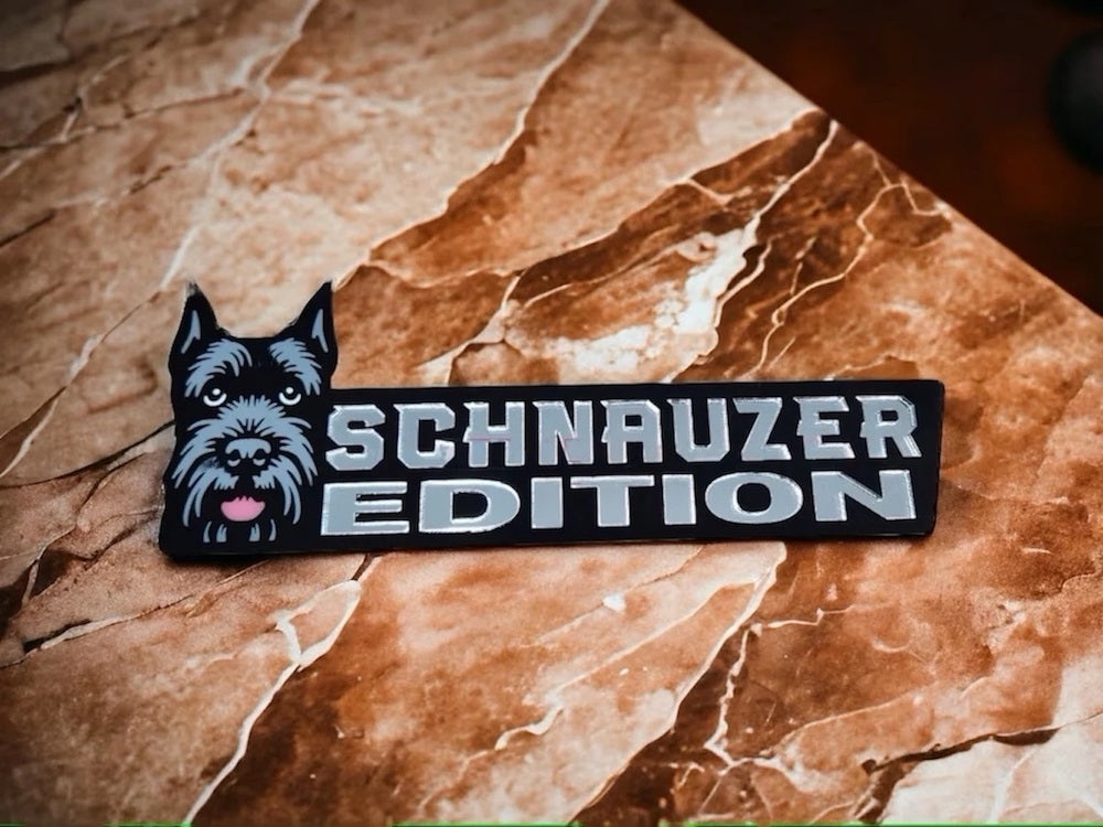 Schnauzer Auto Badge Autoembleem