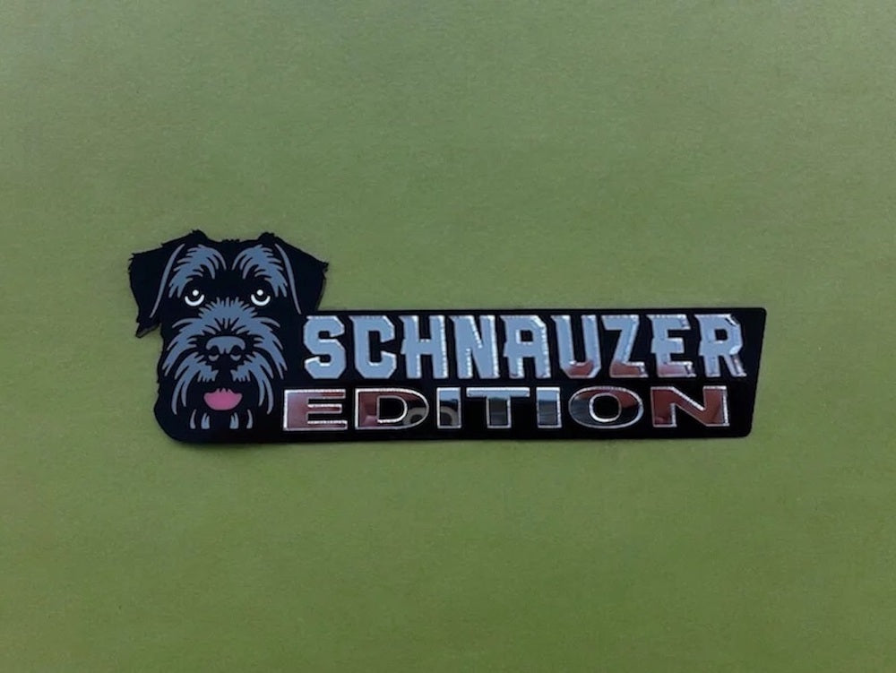 Schnauzer Auto Badge Autoembleem