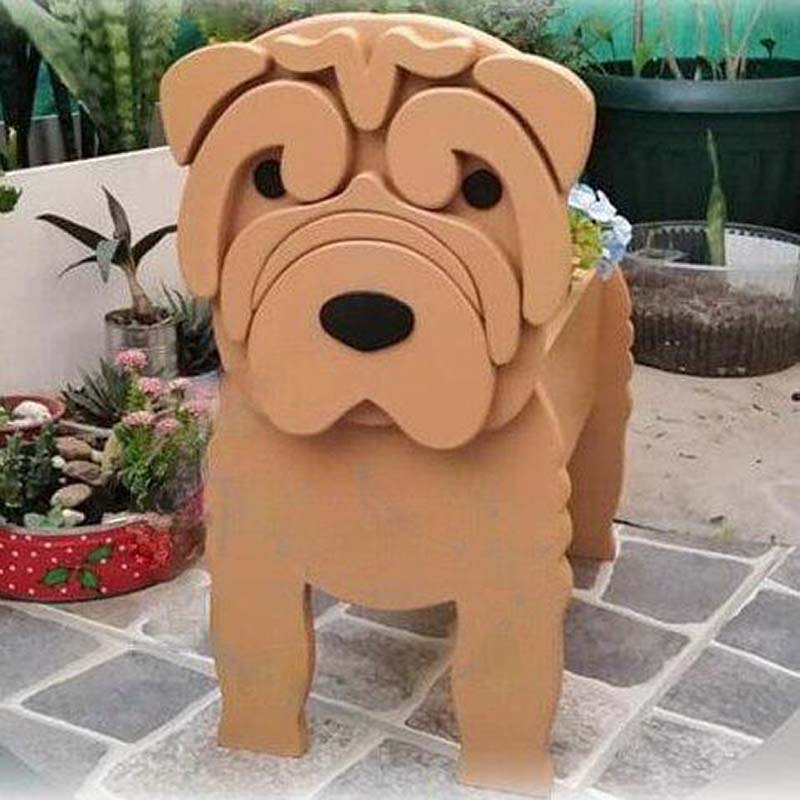 Shar Pei Planter