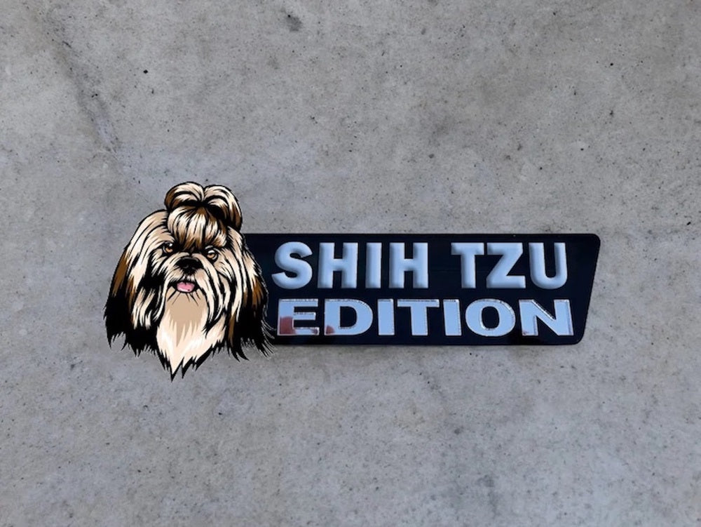 Shih Tzu Auto Badge Autoembleem