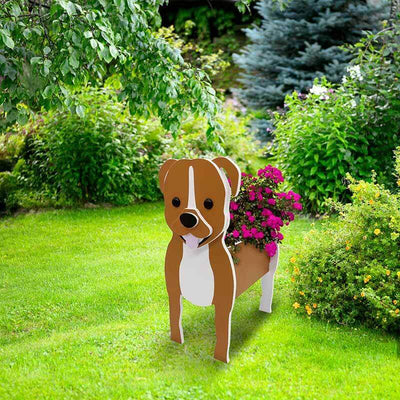 Staffordshire Bull Terrier Planter