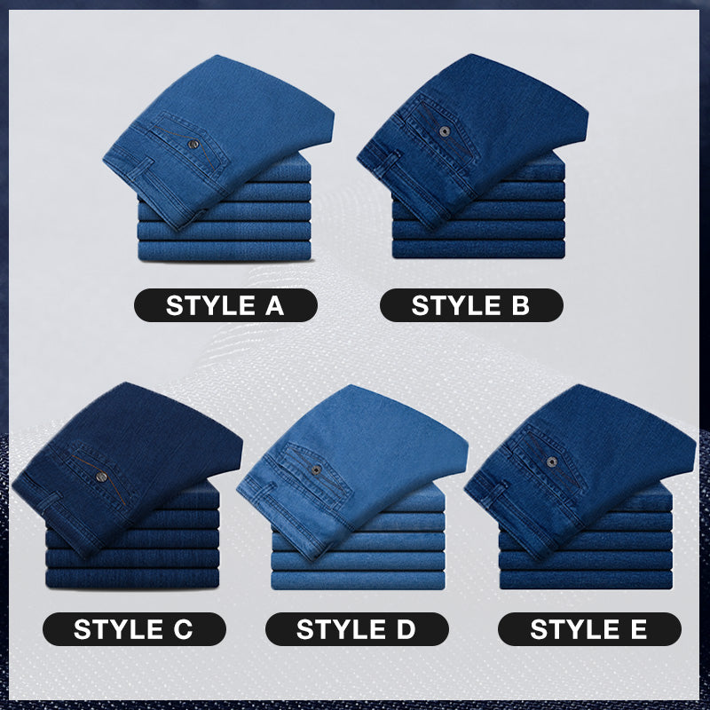 🔥Zomer uitverkoop!🔥Recht gesneden jeans met hoge taille voor heren (1+1 GRATIS)