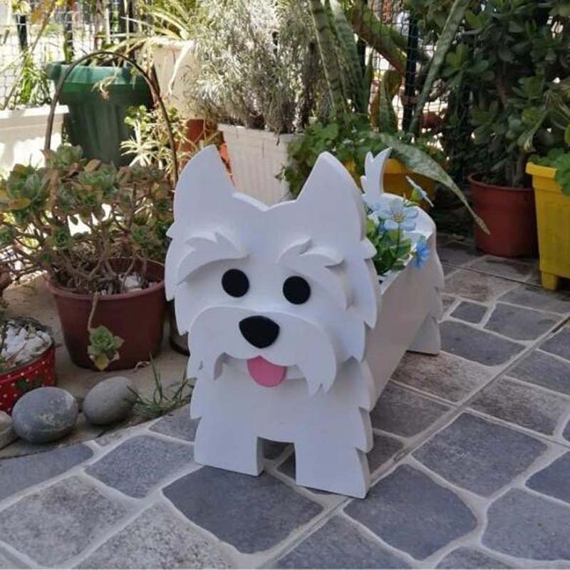 West Highland Terrier Planter