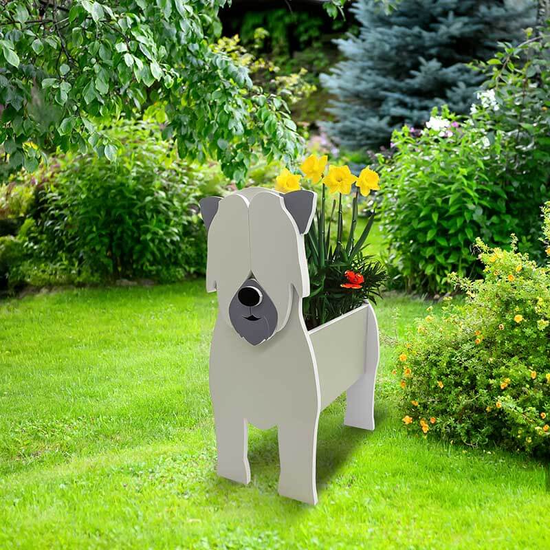 Wheaten Terrier Planter