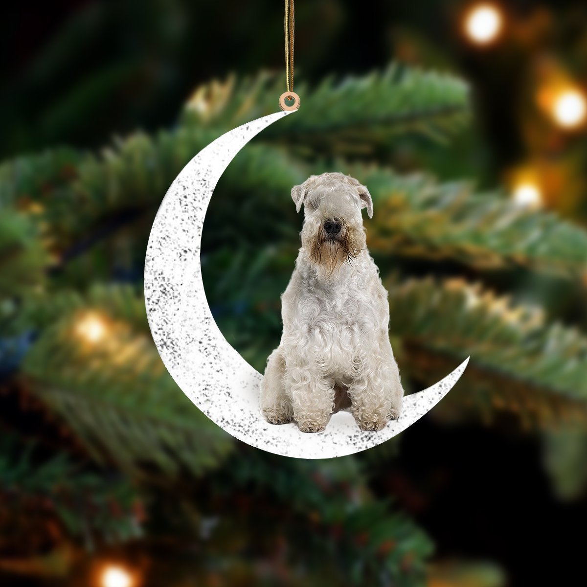 Wheaton terrier Zit op de Maan Ornament