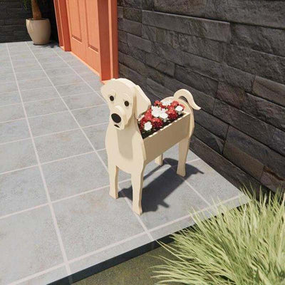 Blonde Labrador Planter