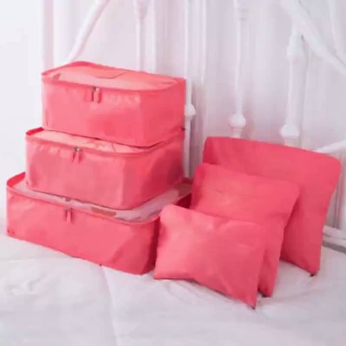 ✈6 stuks draagbare bagage inpakblokjes🧳